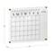 Martha Stewart Grayson Acrylic Wall Calendar w/Notes w/Dry Erase Marker and Mntng Hrdwr, 24in. x 18in., w/Blk Prnt BR-AC-4560-BK-CLRBK-MS - alternate 6